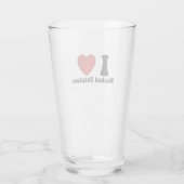 I Liebe Kartoffeln Kartoffeln Erntedank Abendessen Glas (Rückseite)