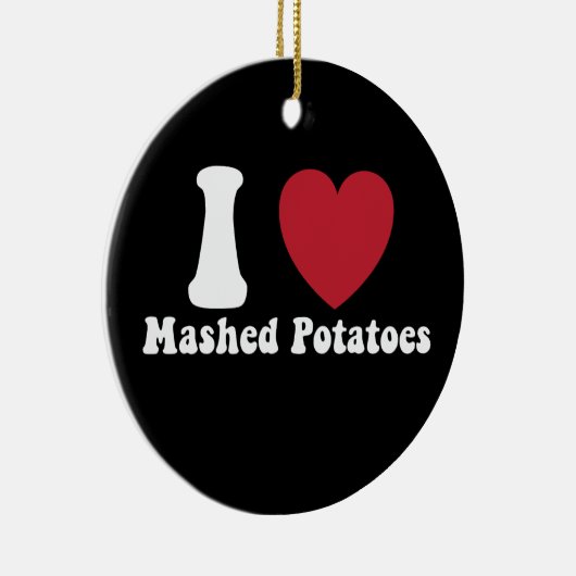 I Liebe Kartoffeln Kartoffeln Erntedank Abendessen Keramik Ornament (Rechts)