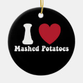 I Liebe Kartoffeln Kartoffeln Erntedank Abendessen Keramik Ornament (Vorne)