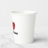 I Liebe Kartoffeln Kartoffeln Erntedank Abendessen Pappbecher (Links)