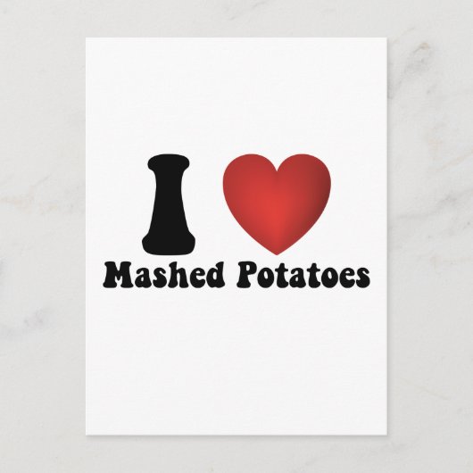 I Liebe Kartoffeln Kartoffeln Erntedank Abendessen Postkarte (Vorderseite)