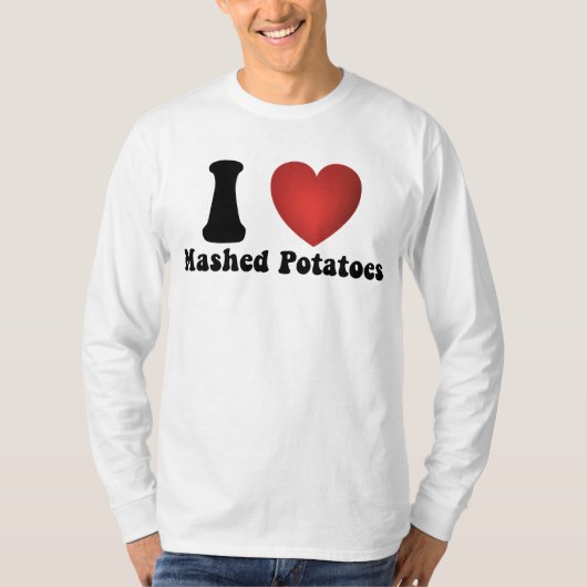 I Liebe Kartoffeln Kartoffeln Erntedank Abendessen T-Shirt (Vorderseite)