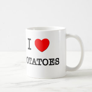 I Liebe KARTOFFELN (Nahrung) Kaffeetasse
