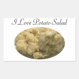 I Liebe Kartoffelsalat Rechteckiger Aufkleber