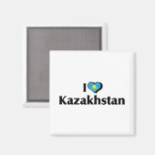 I Liebe Kasachstan Magnet (Vorderseite/Rückseite)