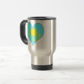 I Liebe Kasachstan Reisebecher (Vorderseite Links)