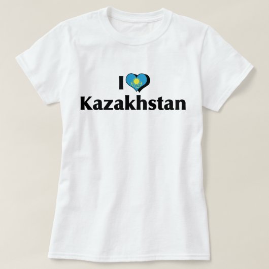 I Liebe Kasachstan T-Shirt (Design vorne)