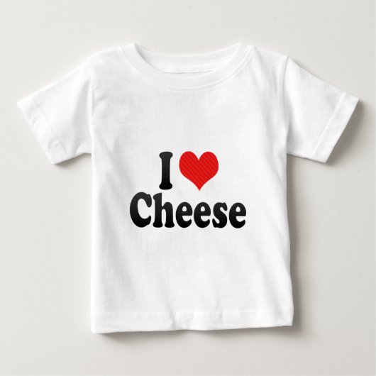 I Liebe-Käse Baby T-shirt (Vorderseite)