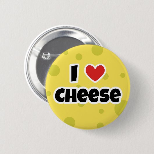 I Liebe Käse Button (Vorne & Hinten)