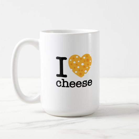 I Liebe-Käse Kaffeetasse (Links)