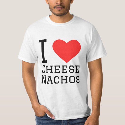 I Liebe Käse nachos T-Shirt (Vorderseite)