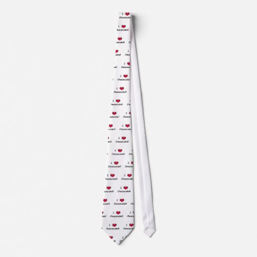 I Liebe-Käsekuchen Krawatte (Vorderseite)