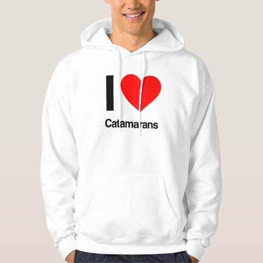 i Liebe Katamarans Hoodie (Vorderseite)