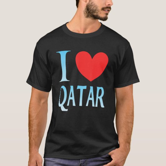 I Liebe Katar T-Shirt (Vorderseite)