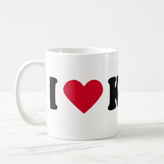 I LIEBE KATE KAFFEETASSE (Links)