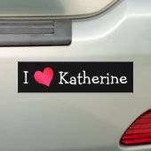 I Liebe Katherine Autoaufkleber (Auf Auto)