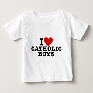 I Liebe Katholische Jungen Baby T-shirt