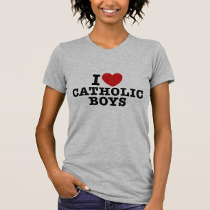 I Liebe Katholische Jungen T-Shirt