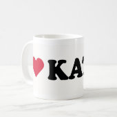 I LIEBE KATHY KAFFEETASSE (Vorderseite Links)