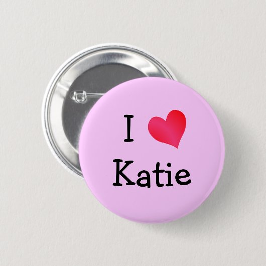 I Liebe Katie Button (Vorne & Hinten)
