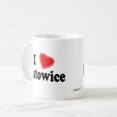 I Liebe Katowice Kaffeetasse (Vorderseite Links)
