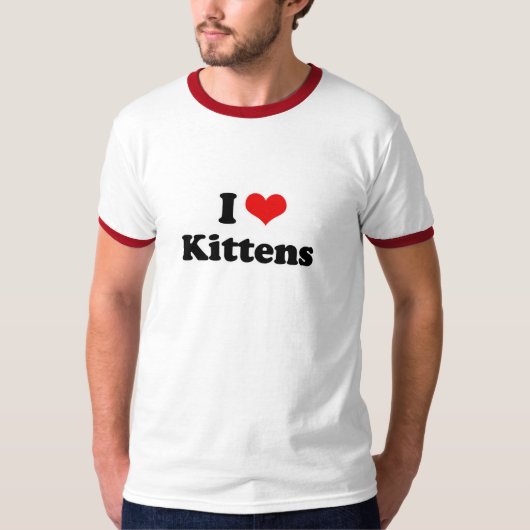 I Liebe-Kätzchen T-Shirt (Vorderseite)