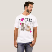 I Liebe Katzen | Cat lover I Liebe Kittens T-Shirt (Vorne ganz)