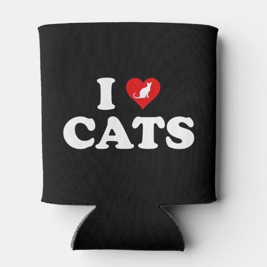 I Liebe Katzen Dosenkühler (Rückseite)