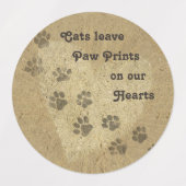 I Liebe Katzen Etiketten (Design 2)