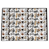 I Liebe-Katzen-Geschenk-Tasche Große Geschenktüte (Vorderseite)