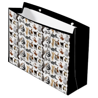 I Liebe-Katzen-Geschenk-Tasche Große Geschenktüte