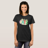 I Liebe Katzen Grafikpatchwork-Katze T-Shirt (Vorne ganz)