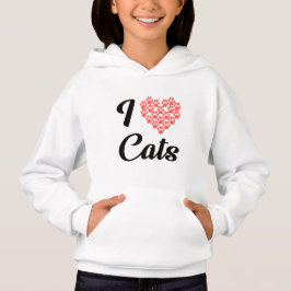I Liebe-Katzen Hoodie