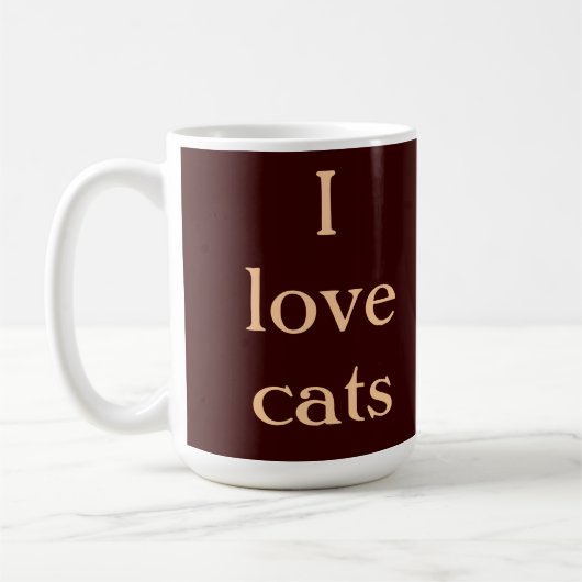 I Liebe-Katzen Kaffeetasse (Links)