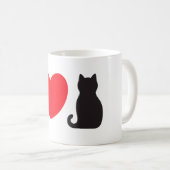 I Liebe Katzen Kaffeetasse (VorderseiteRechts)
