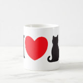 I Liebe Katzen Kaffeetasse (Mittel)