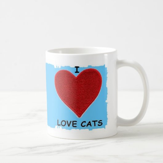I LIEBE-KATZEN KAFFEETASSE (Rechts)