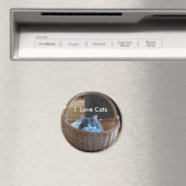 I Liebe Katzen Magnet (In Situ (Geschirrspüler))
