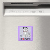 I Liebe Katzen Magnet (In Situ (Geschirrspüler))