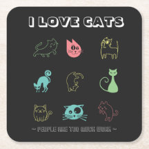 I Liebe Katzen - Menschen sind zu viel Arbeit (V5)