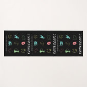 I Liebe Katzen - Menschen sind zu viel Arbeit (V5) Yogamatte (Vorderseite (Horizontal))