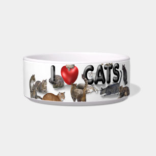 I Liebe Katzen Napf