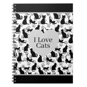 I Liebe Katzen Notebook Notizblock