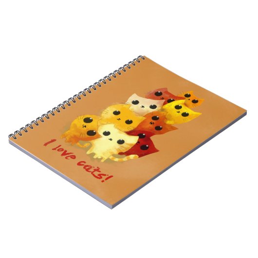I Liebe Katzen Notizblock (Linke Seite)