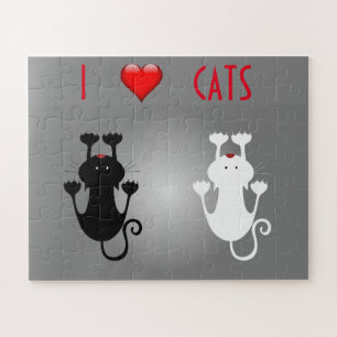I Liebe Katzen Puzzle