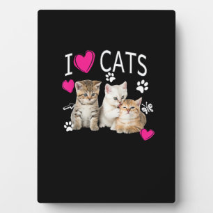 I Liebe Katzen Shirt _ Katzenlover - I Liebe Kätzc Fotoplatte