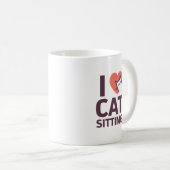 I Liebe-Katzen-Sitzen Kaffeetasse (VorderseiteRechts)
