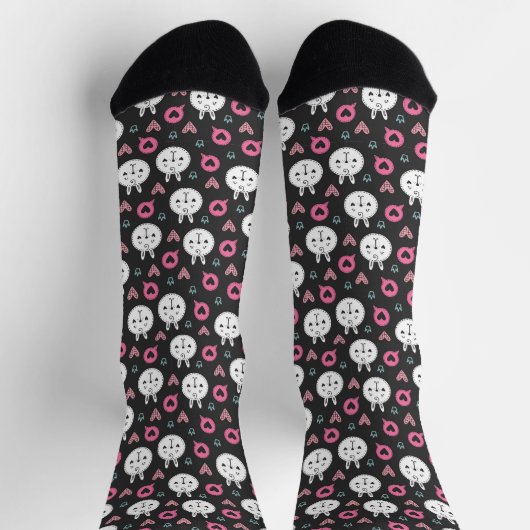 I Liebe Katzen Socken (Oben)