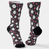I Liebe Katzen Socken (Gewinkelt)