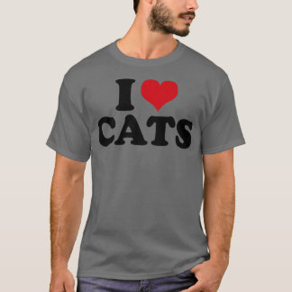 I Liebe Katzen T-Shirt